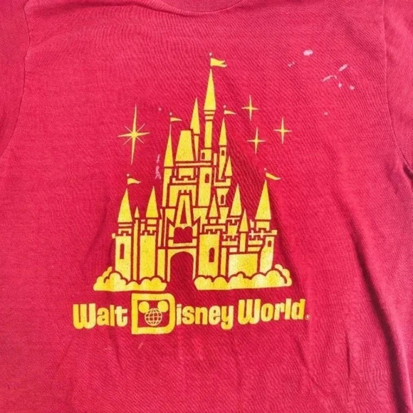 Vintage Disney 80s Walt Disney World Character Fashions Castle Shirt - Picture 4 of 5